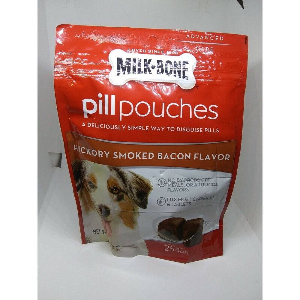 Milk-Bone Pill Pouches With Hickory Smoked Bacon Flavor  6 oz.  25 Dog Treats